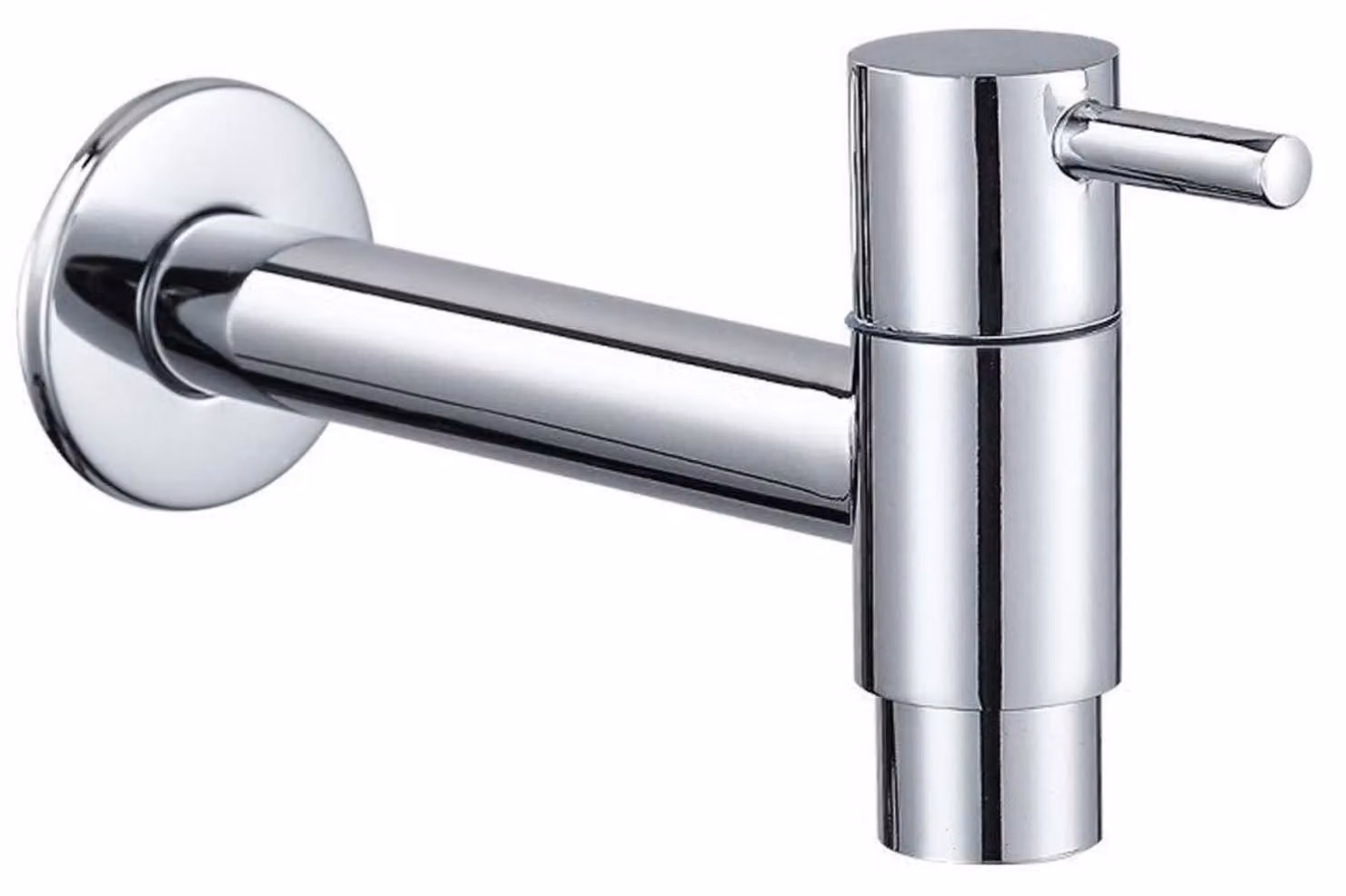 Rubinetto a cascata, monocomando, cromato, per cucina, bagno, giardino