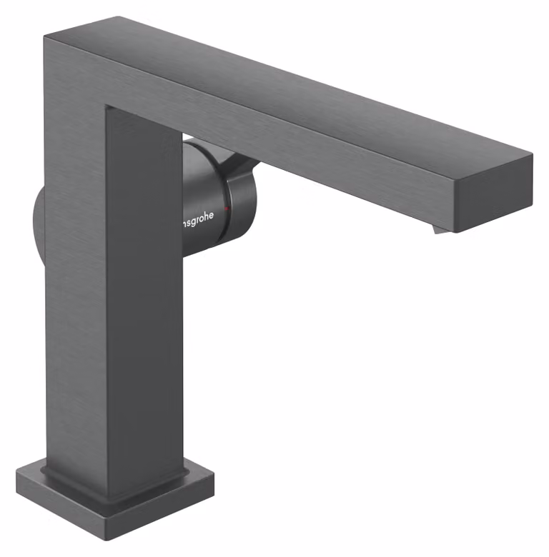 Mitigeur monocommande de lavabo hansgrohe Tecturis E Fine 110, portée 155 mm, gicleur à tige, CoolStart, EcoSmart+, 73023340, 73023340