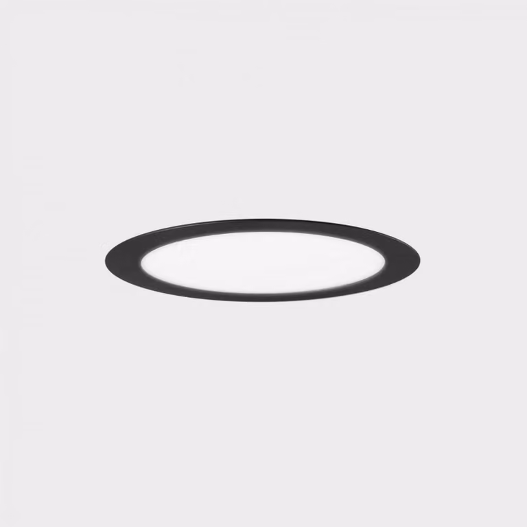 KOHL LIGHTING KOHL-Lighting DISC apparecchio da incasso con cornice 225 mm nero 20 W CRI 80 3000K DALI