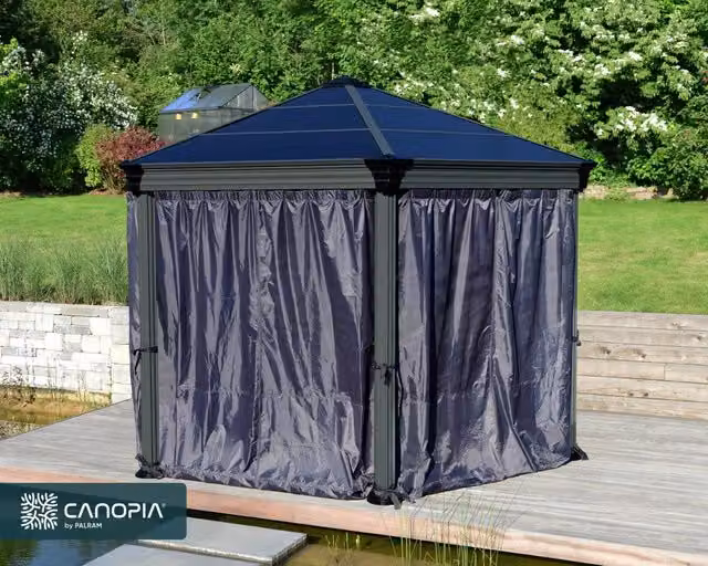 Set Di Tende Esagonali Per Gazebo Monaco / Roma 2.3X2.2 m