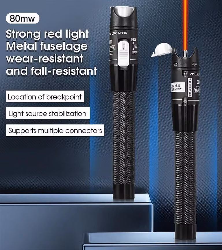 Tester per cavi in fibra ottica FTTH da 80 MW, localizzazione di guasti nelle fibre ottiche fino a 80 km