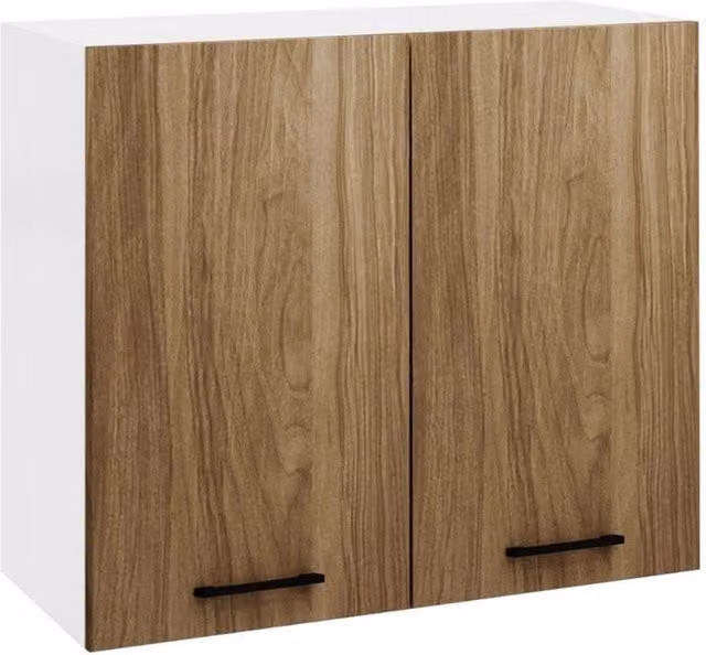 Pensile cucina doppia anta 80x32x72H colore noce naturale