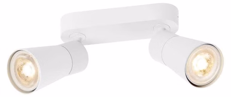 SLV PURI 2.0 Cono, plafoniera a parete e soffitto, lunga, 2 x max. 6W GU10, bianco 1008367