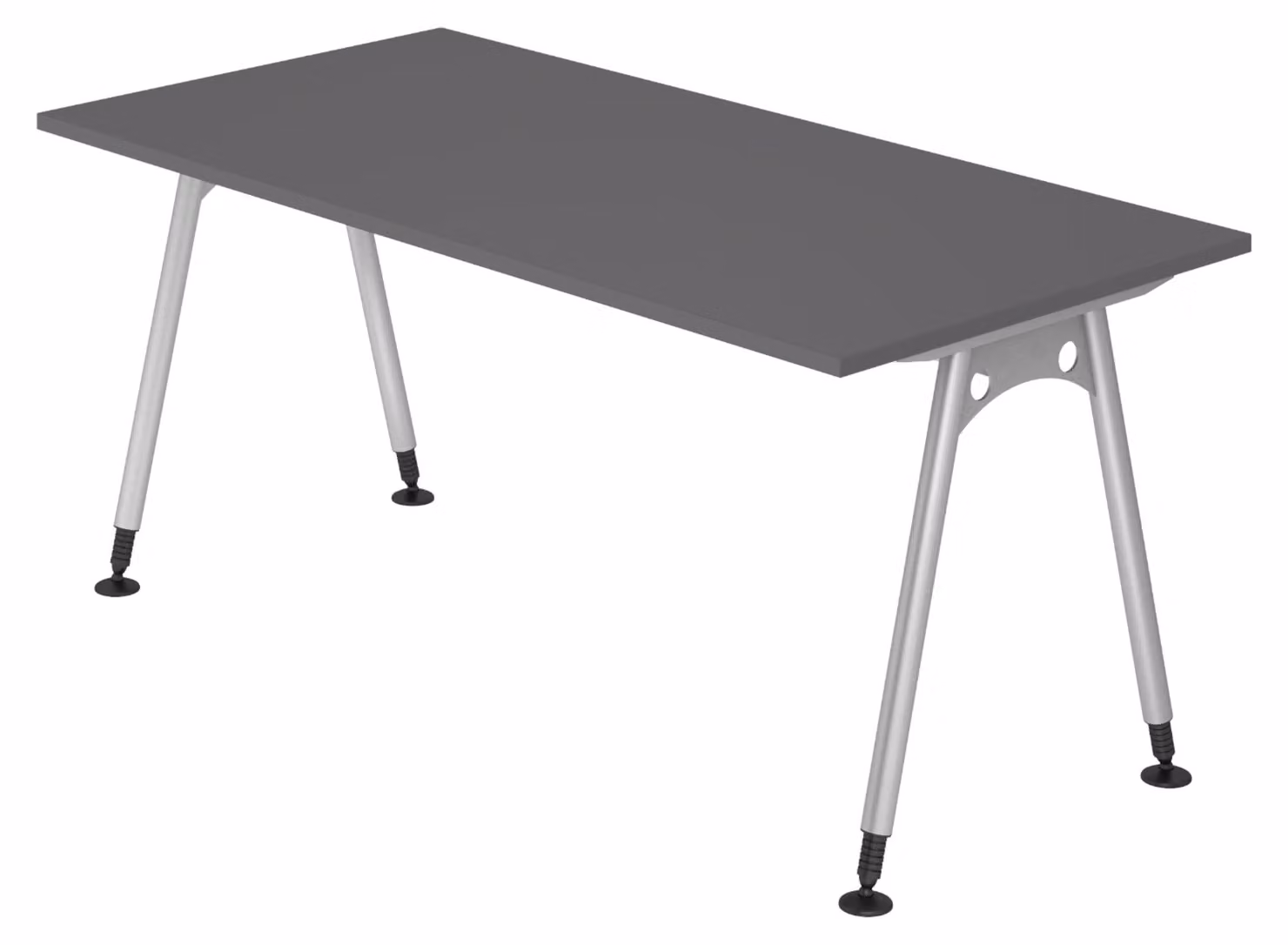 bümö Scrivania Serie A - Dimensioni: 160 x 80 cm, Decorazione: grafite