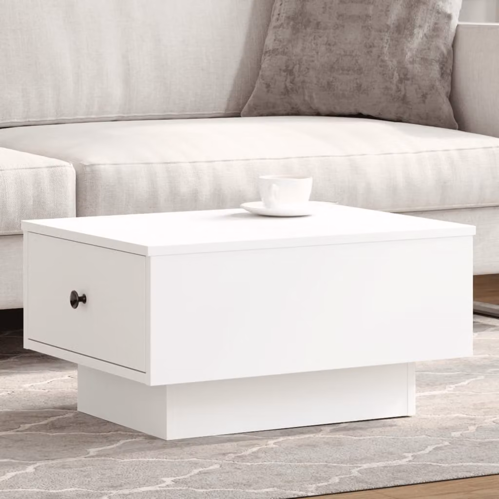 Maison Exclusive - Tavolino bianco 60x45x31 cm Materiale ligneo