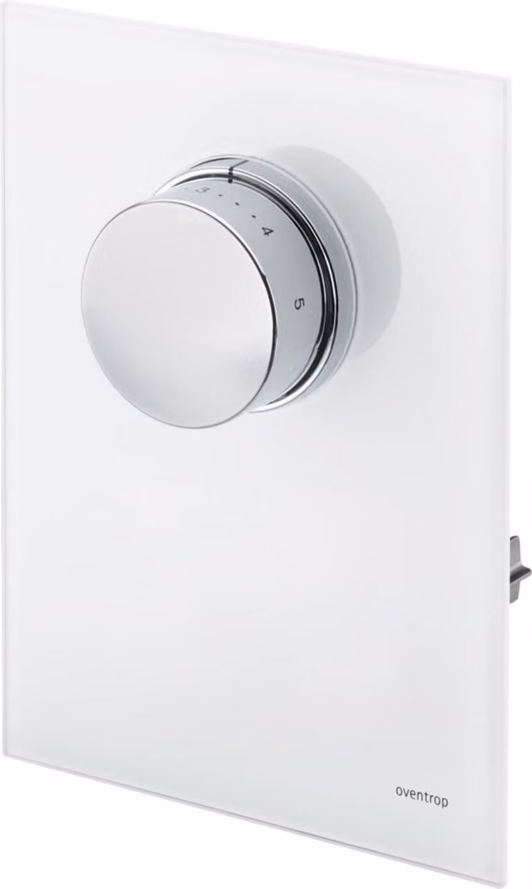 Oventrop OVENTROP coperchio con termostato in vero vetro bianco, per Unibox T-RTL