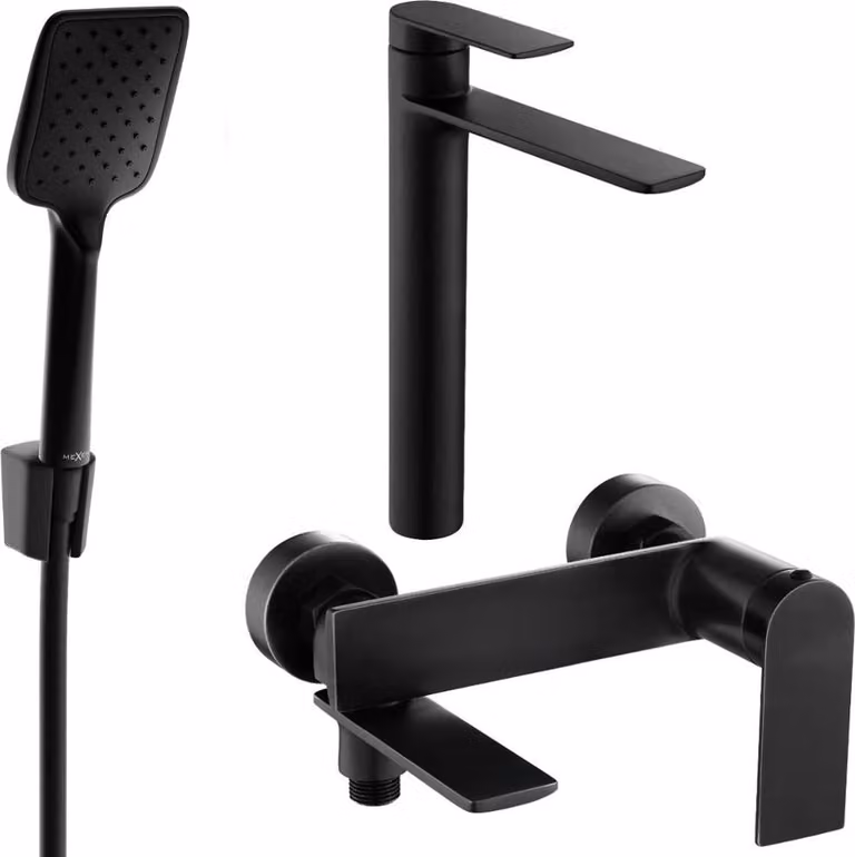 Mexen Zero R62 set da bagno, nero - 71113R62-70