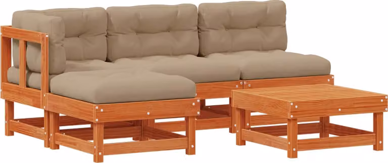 Set Lounge da Giardino 13 pcs Marrone Cerato