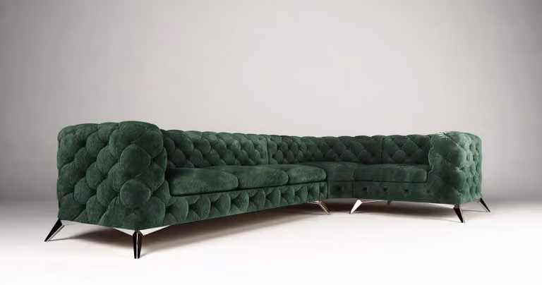 Chesterfield Design Ecksofa Sofa Couch Design Couchen Polster Eckgarnitur Ecke