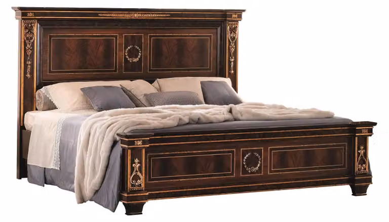 Schlafzimmer Hotel Betten Doppel Bett Design Holz 180x200cm Möbel arredoclassic