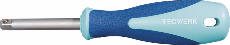Maniglia con sezione quadrata da 1/4", tipo K, lunghezza 150 mm