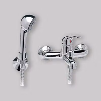 MISCELATORE VASCA ESTERNO "PRINCE" Cromo + Set Doccetta