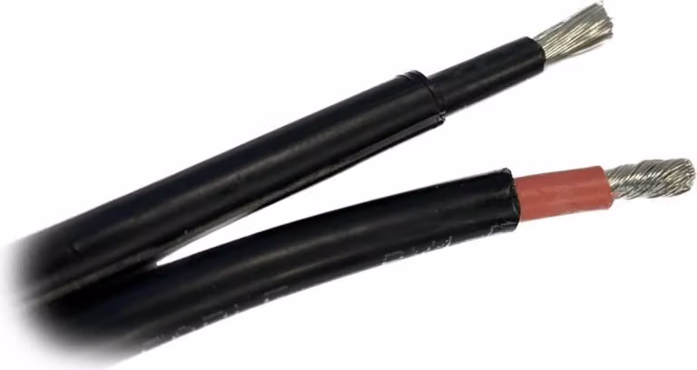 XtendLan SC6-1M-2C cavo solare 1500V/32A, 1m (sezione 2x 6mm) rame per decine di metri