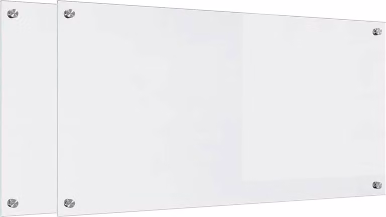 Schienale da cucina 2 pcs Trasparente 100 x 50 cm