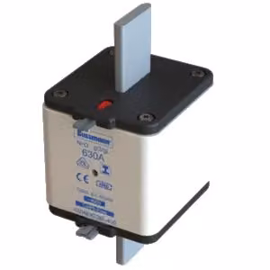 Inserto fusibile Eaton, bassa tensione, 500 A, CA 400 V, 120 kA, NH3, gL/gG, IEC, doppio indicatore di stato, linguetta isolata 500NHG3BI-400