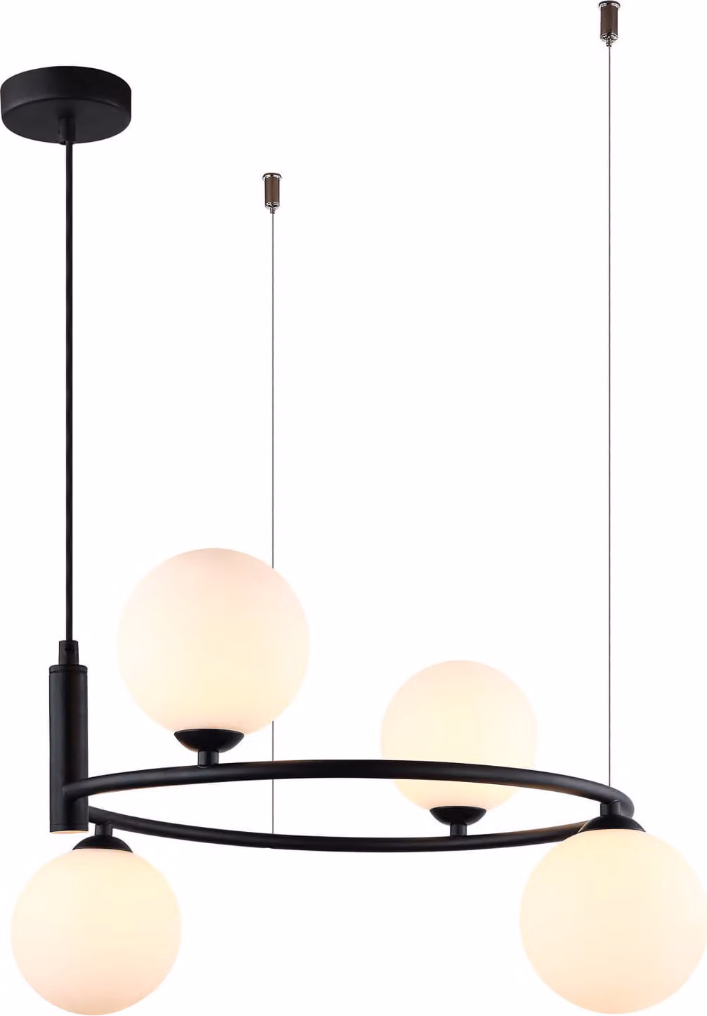 Italux Amily lampadario moderno nero MDM-3974/4 BK