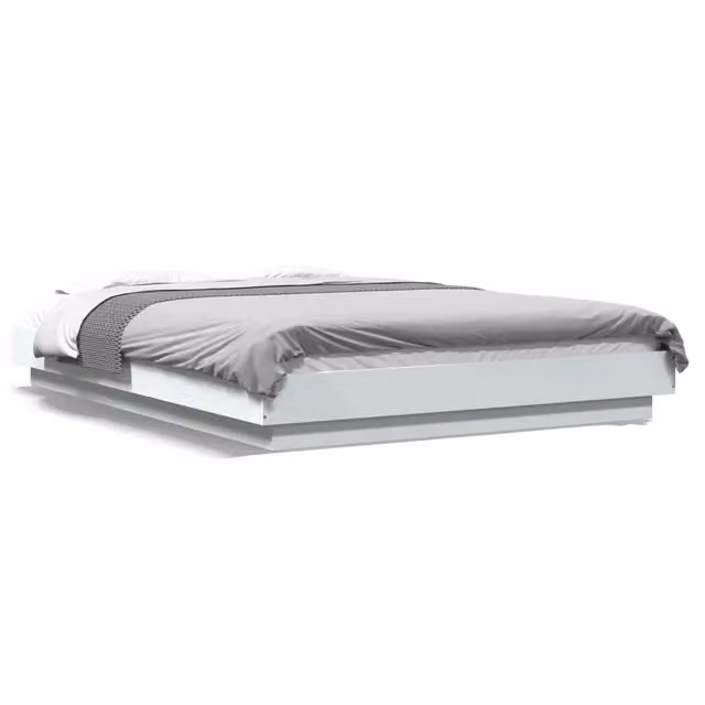 Letto matrimoniale moderno DESIGN IN in legno laccato bianco L: 120 cm, P: 200 cm