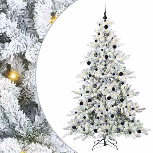 Albero di Natale artificiale moderno vidaXL bianco, Altezza: 210 cm