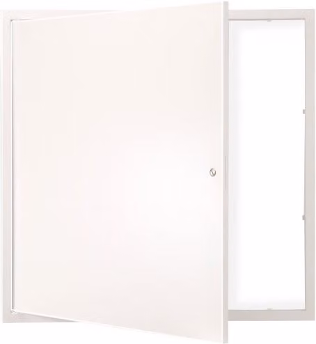Anta di ispezione per manutenzione VEVOR in acciaio zincato con serratura, colore bianco, L: 61,5 cm x P: 61,5 cm