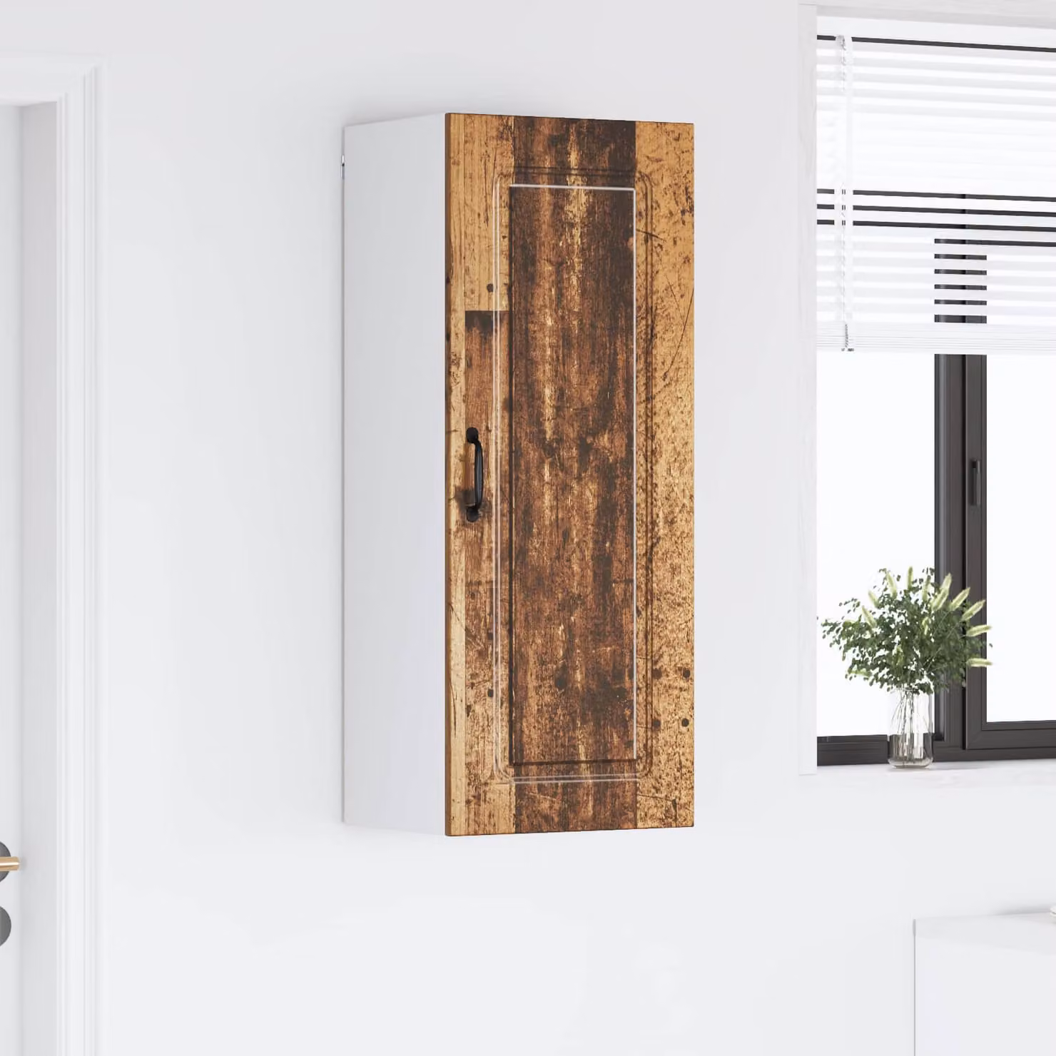 vidaXL Pannello lavastoviglie Kalmar in legno vecchio marrone L 40 cm, P 31 cm, H 100 cm