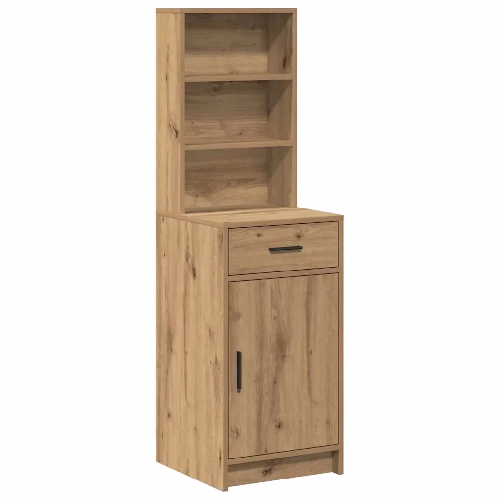 Credenza moderna vidaXL in legno color rovere marrone L/P/H: 41 x 40 x 135 cm – 2