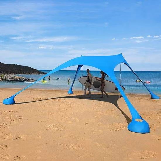 Ombrellone da spiaggia 2,1 m x 2 m x 1,6 m