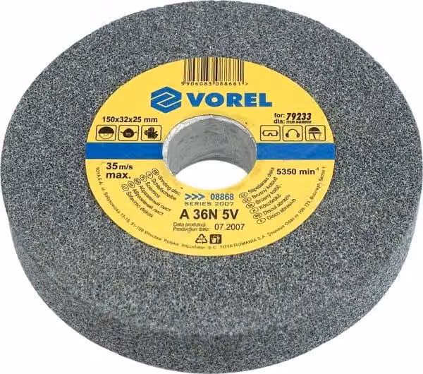 Mola fine 125 x 12,7 x 16 mm per smerigliatrice da banco