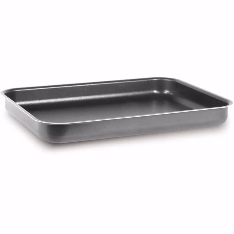 Rostiera per pizza antiaderente GUSTO CASA Linea Ambra in alluminio grigio L: 42 cm, P: 30 cm