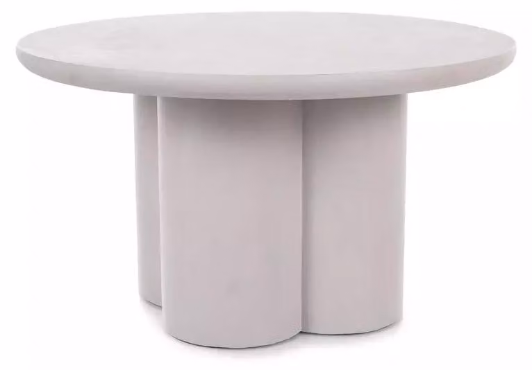 FURNLUX Tavolino Rosalia, grigio, 80 cm / Colore principale: / Dimensioni: