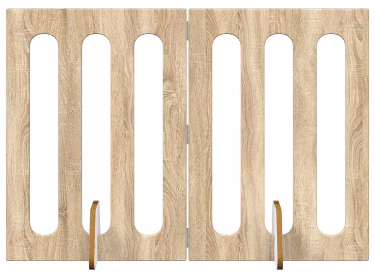 Recinto pieghevole per animali 2 pcs Rovere Sonoma