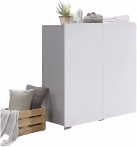 Armadio a due ante TINY – 100x120 cm – Colore bianco – Design moderno