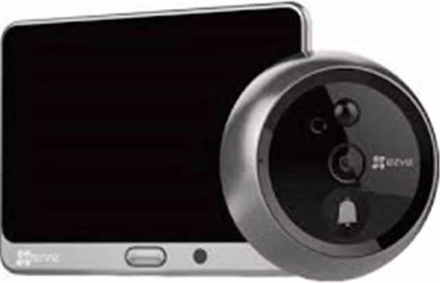 Spioncino digitale per porte EZVIZ DP2 2K con risoluzione 2K 3MP, colore argento