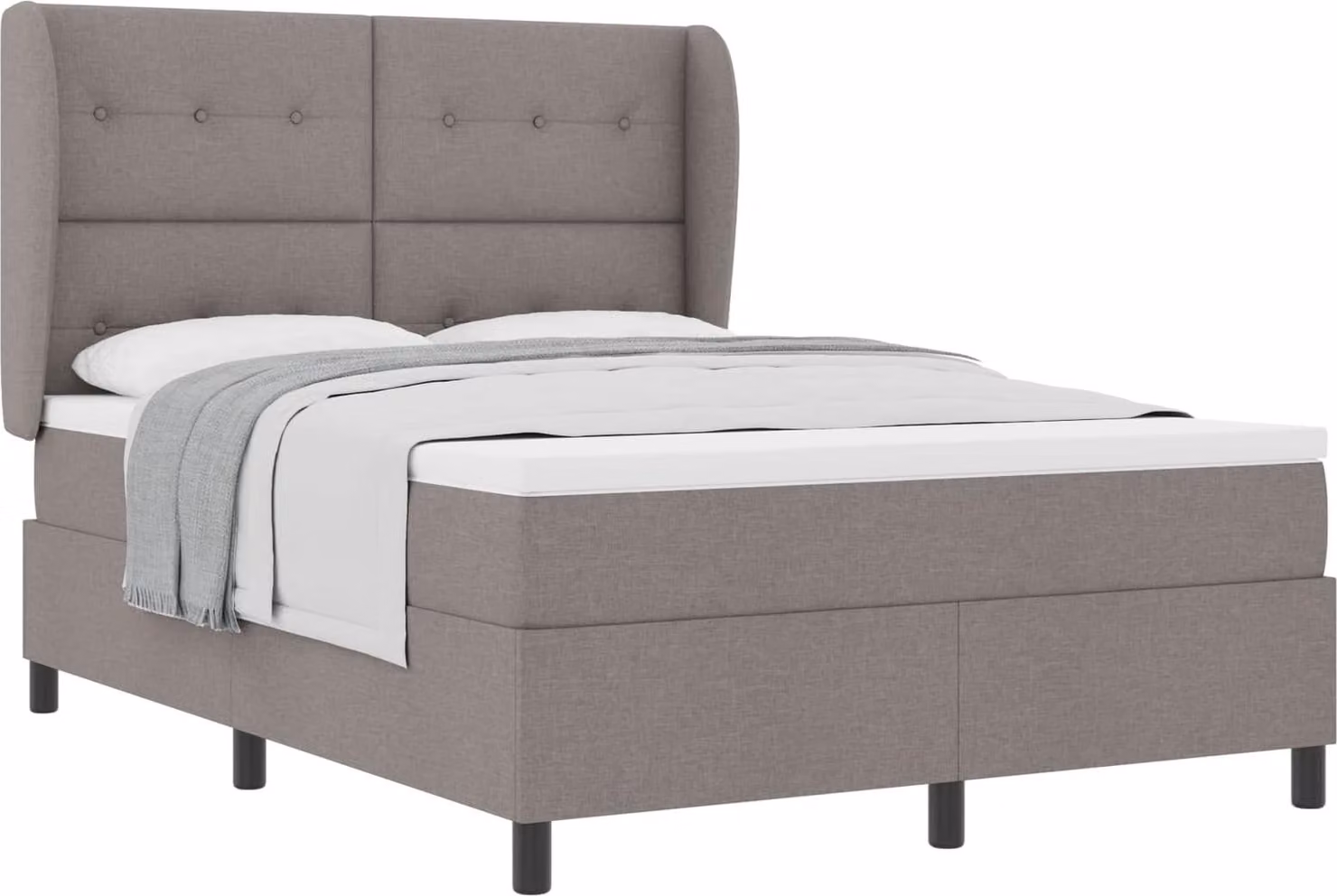 Letto a molle con materasso Talpa 160 x 200 cm Tessuto
