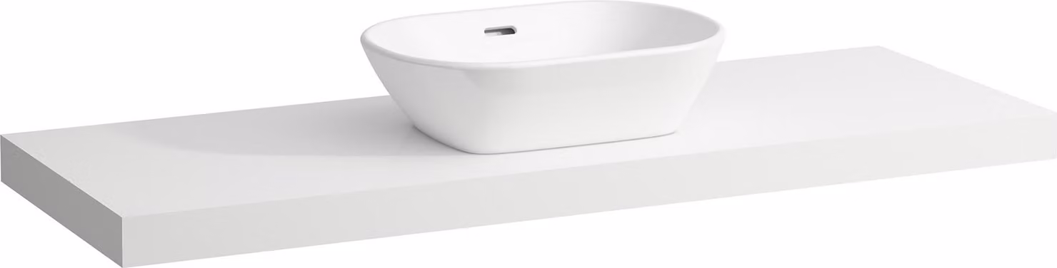 LAUFEN LANI Plan de toilette, une découpe au centre, 1370x495x65mm, H4046811122601, H4046811122601