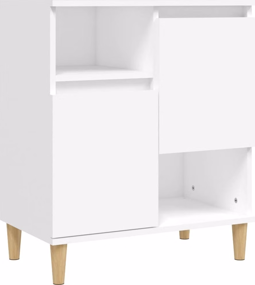 Credenza Bianca 60x35x70 cm in Legno Multistrato