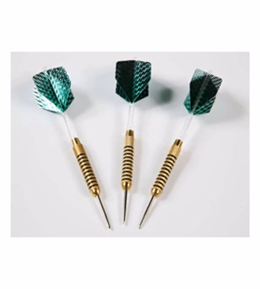 Set tre dardi in ottone peso 18 grammi punta in acciaio