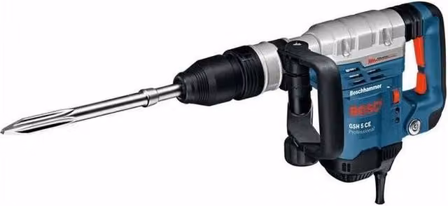Martello demolitore Bosch GSH 5 CE SDS Max nero con potenza di 1150 W ed energia d'impatto di 8,3 J