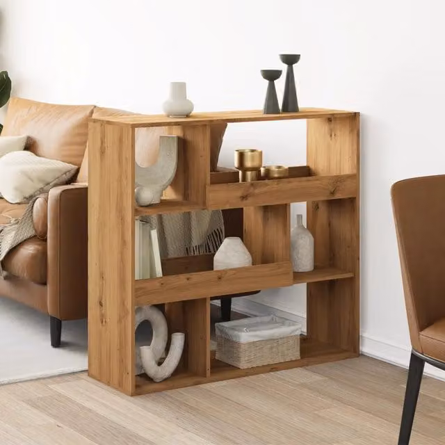 Libreria a scaffale Design Mania in MDF color marrone opaco, L 100 cm x P 33 cm x H 94,5 cm – 1