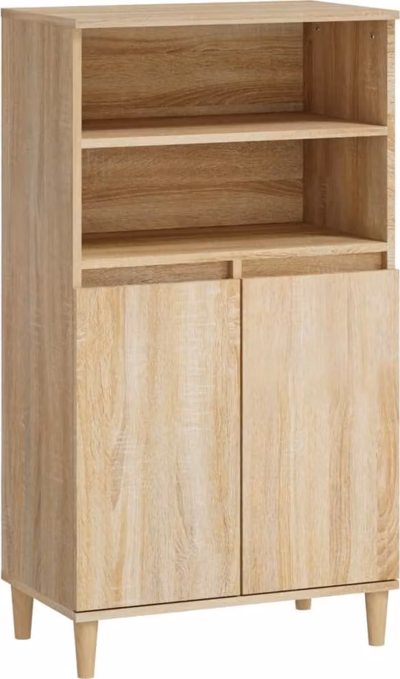 Credenza rovere Sonoma 60x36x110 cm materiale a base di legno