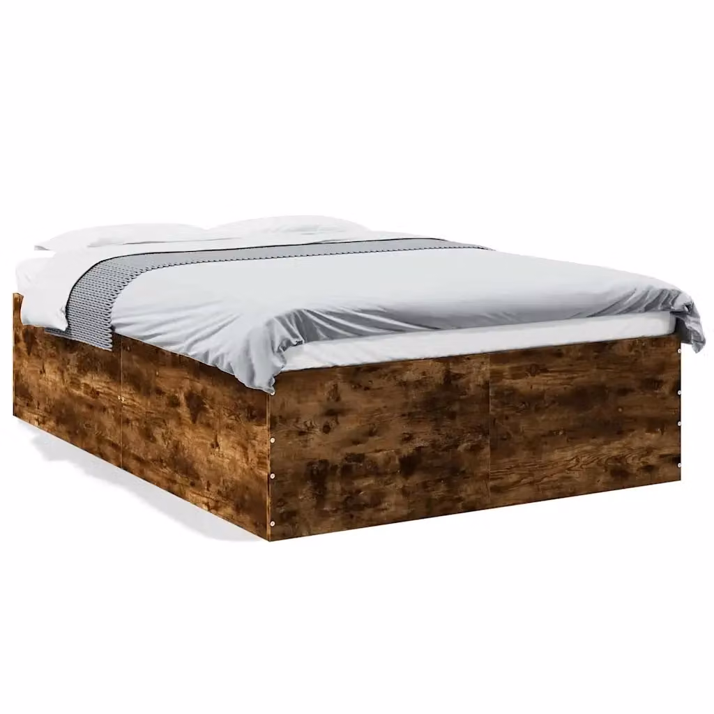 Giroletto vidaXL in legno multistrato color rovere fumo con doghe fisse, L/P/H: 120 x 200 x 30 cm – 2