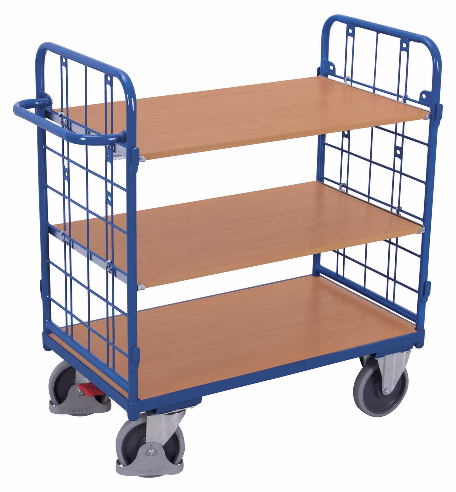 Carrello a ripiani Variofit basso, con griglia sw-800.215