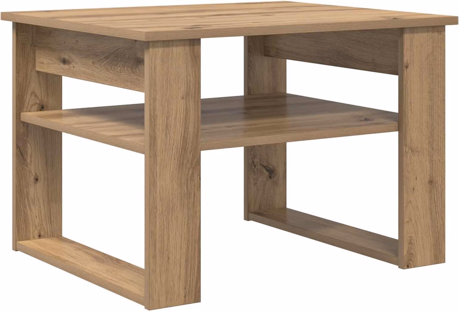Tavolino da salotto Rovere artigianale 64 x 54 x 44 cm