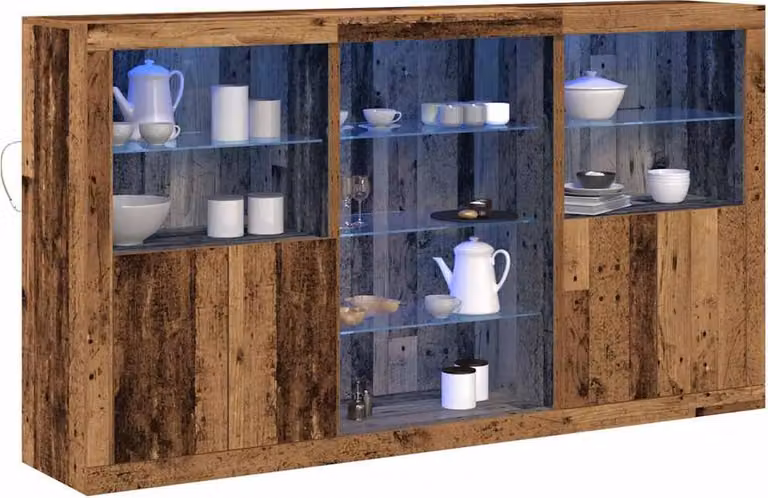 Madia LED Legno vecchio 181,5 x 37 x 100 cm Legno multistrato