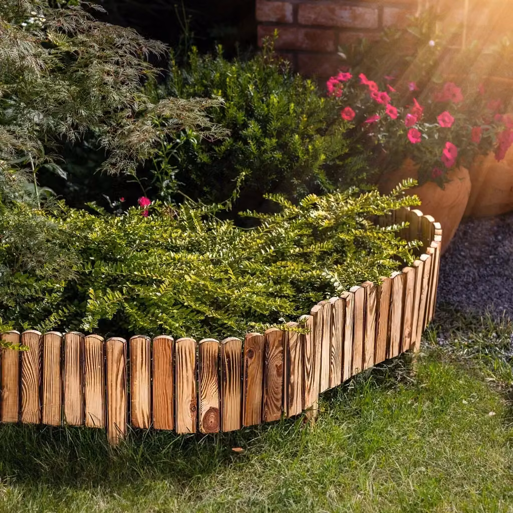 Recinzione per aiuole KADAX colore marrone L 200 cm x H 20 cm – 2