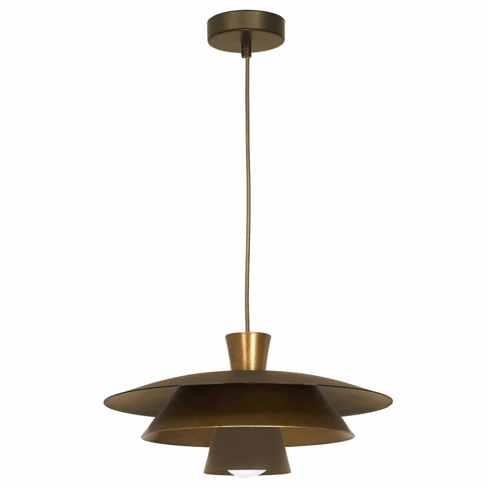 Lampada a sospensione decorativa titanio oro Plato 1xE27 15W Luminex