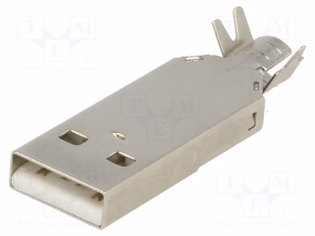 1 connettore USB A, saldato, per cavi, con 4 pin, compatibile con USB 2.0, 925 e IEEE1394