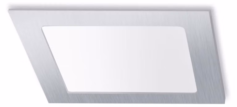 Forlight - Faretto da incasso a soffitto Easy CCT Square Recessed 225x225 Alluminio, polistirene nichel satinato, OPAL
