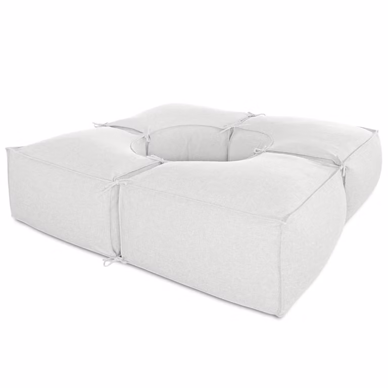 Salottino da esterno 4 moduli Grigio
