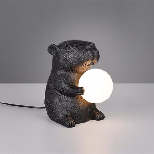 Lampada da tavolo Reality CAPI nera, dimensioni 23x25x16 cm, nera
