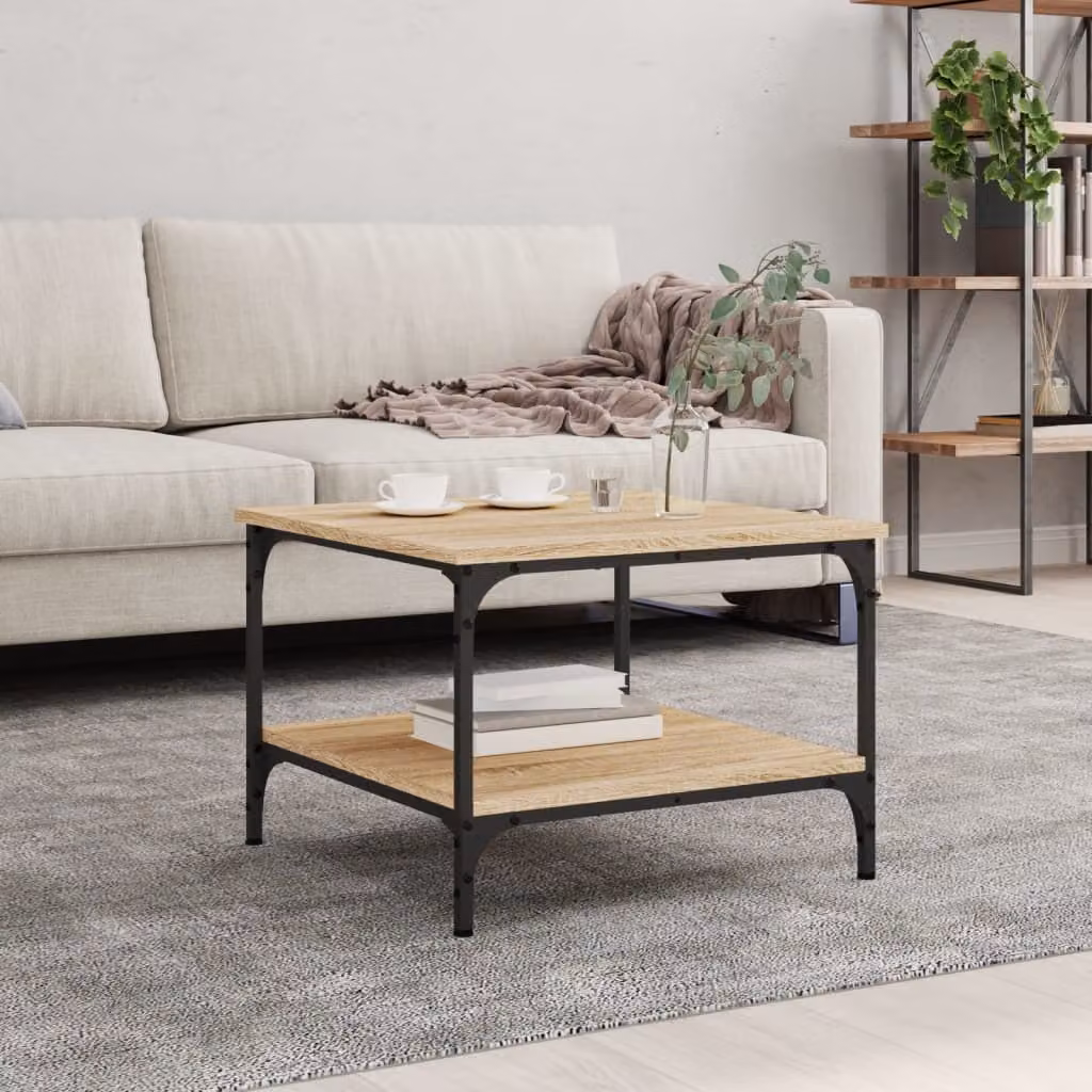 Maison Exclusive - Tavolino Sonoma in rovere 55x55x40 cm Materiale ligneo